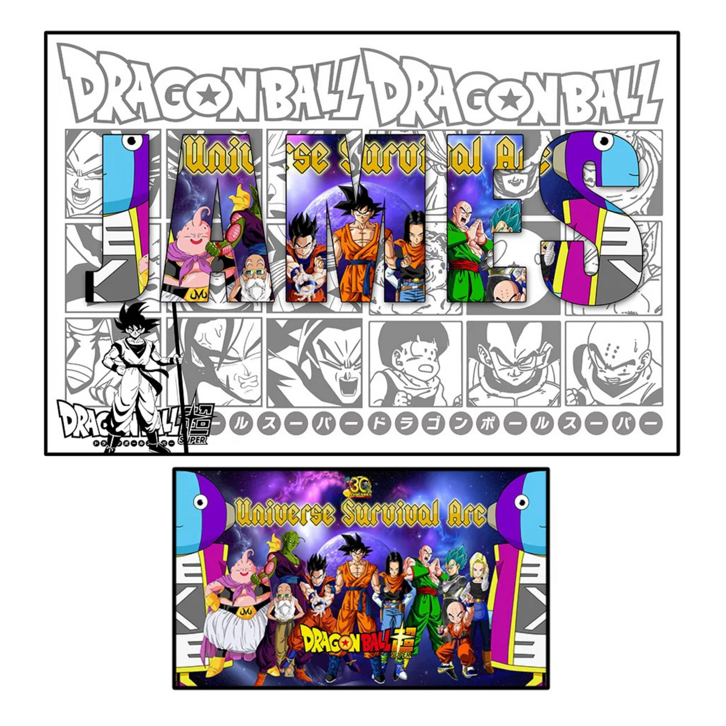 Cuadro/Mantel DBZ Personalizado
